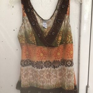 Dress barn sleeveless top size XL